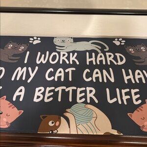 Cat Themed Computer Desk or Gaming Mat